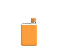 memobottle Paquete A6 (mandarina) - 375 ml - Botella, funda de silicona y tapa | Botella de agua compacta para bolsas y bolsillos pequeños | Tritan sin BPA | Moderna, minimalista | Para gimnasio y