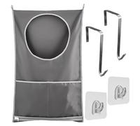 MEMOFYND 1 bolsa de almacenamiento colgante con gancho, cesta de lavandería de gran capacidad, bolsa de almacenamiento para ropa sucia, adecuada para uso doméstico y de viaje