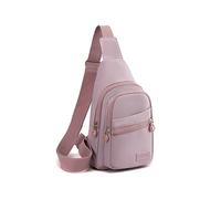 MEMOFYND 1 bolso bandolera de nailon impermeable, bolso de hombro deportivo, multicapa de almacenamiento, correa de hombro ajustable, adecuada para mujeres (morado), morado, 30 * 17 * 11 cm