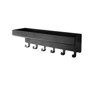 MEMOFYND 1 colgador de llaves negro, soporte para llaves para teclado, soporte para llaves montado en la pared, soporte autoadhesivo para llaves de pared, práctica caja de almacenamiento de llaves