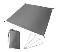 MEMOFYND 1 lona para tienda de campaña con 1 bolsa de almacenamiento y 4 estacas de tienda de campaña, lona multiusos para exteriores, alfombra de toldo, tienda de campaña para camping, senderismo,