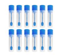 MEMOFYND 12 tubos de muestra para pruebas de mascotas,tubos de muestra para excrementos de perros,tubos de muestra para heces,botellas de muestra con cuchara,tubos de examen de 15 ml