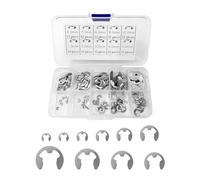 MEMOFYND 120 cierres de clip electrónico, acero inoxidable, plata, accesorios mecánicos, fijación de piezas