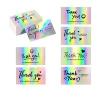 MEMOFYND 140 tarjetas de agradecimiento con láser, arcoíris, tarjetas de agradecimiento, tarjetas de agradecimiento, adecuadas para Acción de Gracias, mediados de otoño, regalos de graduación