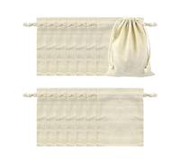 Memofynd 15 Bolsas de Algodón Con Cordón, 13 x 18 cm - Grandes, Pequeñas de Yute, Lino y Tela - Para Regalo y Joyería