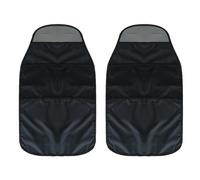 MEMOFYND 2 almohadillas protectoras para respaldo de coches infantiles, organizador de asiento de coche, adecuado para asientos de altura ajustable (negro)