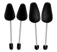 MEMOFYND 2 Pares de Tensores de Zapatos Ajustables para Hombre y Mujer - Expansores de Plumas, Varios Tamaños, Negro, 33