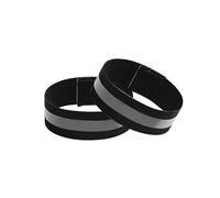 MEMOFYND 2 piezas de bandas elásticas reflectantes, pulseras de seguridad, bandas reflectantes de velcro para la muñeca, bandas reflectantes elásticas, adecuadas para correr de noche y montar a