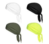 MEMOFYND 4 gorros de secado rápido para casco de bicicleta y moto, unisex, para protección solar, para escalada, correr y ciclismo (4 colores), multicolor, Talla única