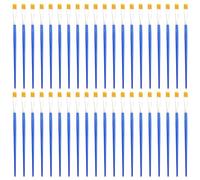 MEMOFYND 40 Cepillos de Varilla Azul de Nailon para Manualidades, Planos y de Detalles, Adecuados para Niños y Pintura Principiante