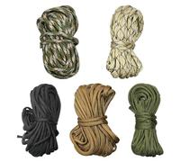 MEMOFYND 5 paquetes de 7 núcleos de cuerda para paraguas, cuerda de supervivencia al aire libre, cuerda tejida a mano, cuerda de tendedero, muy adecuada para manualidades, camping, actividades al aire
