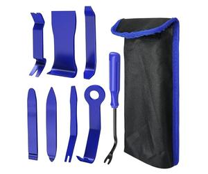 MEMOFYND 8 herramientas para quitar la cubierta del coche con bolsa de almacenamiento de 1 pieza, herramienta de extracción de paneles de plástico, kit de herramientas para quitar carenado