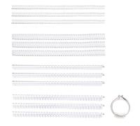 MEMOFYND Ajustador De Tamaño De Anillo De 12 Piezas, Anillo Reductor Invisible, Tensor De Anillo, Cordón De Resorte Transparente, Accesorios De Anillo, Juego De Ajuste De Anillo, 4 Especificaciones