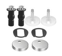 MEMOFYND Juego de 2 accesorios de bisagra para asiento de inodoro, accesorios de fijación para asiento de inodoro, tornillos para asiento de inodoro