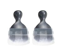 MEMOFYND Juego de 2 cepillos de limpieza para coche con 2 fundas protectoras, cepillo para el polvo con cerdas suaves, cepillo para detalles del coche, cepillo interior para asientos, salpicadero,