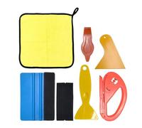 MEMOFYND Juego de 7 herramientas de instalación para ventanas de coche, kit de envoltura de vinilo para coche, protector de cristal