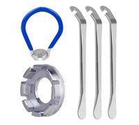 MEMOFYND Juego de llaves de radios de bicicleta de 5 piezas, herramientas de 8 agujeros con elevador de neumáticos, adecuado para la mayoría de los ajustes de radios de bicicleta