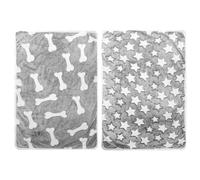 MEMOFYND Pack de 2 Mantas Suaves y Cálidas para Mascotas Pequeñas y Medianas - Coral, para Dormir (76 x 52 cm)