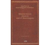 Mémoire sur les finances / par A. P. Montesquiou...
