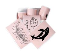 Memoking T02/M02L/Q02E/M02/M02X Papel adhesivo para termica impresora - Rosa Papel adhesivo para mini impresora T02, 50 mm x 3,5 m, 20 años de durabilidad, para notas, fotos, estudios, 3 rollos