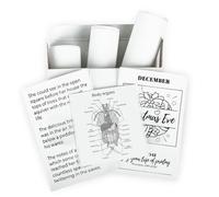 Memoking T02/M02X/M02L Papel Térmico Blanco -10 Años Adhesivo 50mmx3,5m para Notas de Estudio de Textos Fotográficos de Journal y más, 3 Rollos