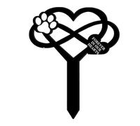 Memor - Memoria acrílica, para perros y gatos, símbolo de la viga decorativa, entierro sostenible para césped, las decisiones que expresan lugares de memoria de los animales