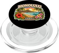 Memorabilia de Honolulu, Hawái, Ciudad de Recuerdo de la Capital del Estado PopSockets PopGrip para MagSafe