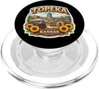 Memorabilia del Viaje de la Capital del Estado de la Ciudad de Topeka Kansas Souvenir PopSockets PopGrip para MagSafe