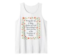 Memorare Oración Devoción Bendita Madre Católica Camiseta sin Mangas