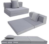 MeMoreCool Colchón Plegable Doble, sofá Plegable de Espuma de Alta Densidad, sofá Cama Z, colchón de futón Plegable, Tumbona de Suelo, sofá Cama Plegable para Dormir, Tienda de campaña de Coche