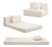 MeMoreCool Colchón plegable individual de 190 x 90 cm, espuma de alta densidad plegable, sofá cama Z, colchón de futón plegable, tumbona de suelo, sofá cama de invitados para dormir, viajes, 13 cm de