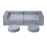 MeMoreCool HSKL - Sofá de juegos para niños, espuma suave, diseño de bloques de construcción, un emocionante patio de juegos interior para la habitación de los niños, rincón acogedor ideal para niños