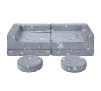 MeMoreCool HSXX - Sofá de juegos para niños, espuma suave, diseño de bloques de construcción, un emocionante patio de juegos interior para la habitación de los niños, rincón acogedor ideal para niños