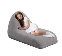 MeMoreCool Puf grande para niños de 8 a 12 años, con relleno de dinosaurios, tamaño grande, color gris claro