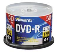 Memorex 4.7 Gb 4 x DVD-R (50-Pack Spindle)