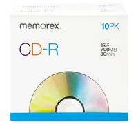 Memorex 700MB 52x CD-R (paquete de 10)