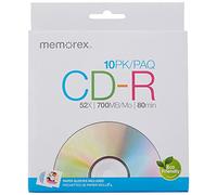 Memorex Lote de 10 memorias (700 MB/80 Minutos)