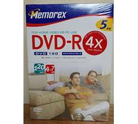 Memorex - Medios de DVD-R (4,7 GB, 10 Unidades)