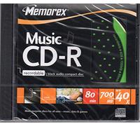 Memorex música CD-R grabable negro Audio Compact Disc