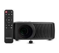 Memorex MX-PJS100 | Proyector Bluetooth con pantalla de 100 pulgadas | Entradas HDMI/USB/AV | 90 lúmenes ANSI, altavoz integrado y transmisión de audio inalámbrica