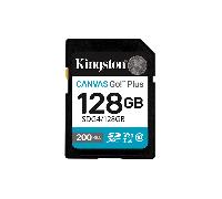 Kingston Canvas Go Plus SDXC Tarjeta de Memoria Gen4 200MB/s C10 UHS-I U3 V30 128GB-SDG4/128GB