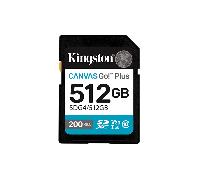 Tarjeta SD Kingston Canvas Go! Plus 512GB UHS-I U3 V30 200MB/s