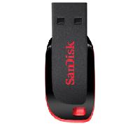 SanDisk 64 GB Cruzer Blade USB 2.0 Flash Drive - Black
