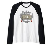 Memoria amorosa de mi hermana Camiseta Manga Raglan