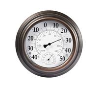 Memoria Antigua: Medidor De Humedad De Temperatura De 20 Cm, Herramienta Higrómetro Exterior Interior | Termómetro Analógico De Cáscara De Hierro Rústico, Instrumento De Estación Meteorológica