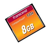 Memoria CompactFlash Transcend TS8GCF133 8GB MLC 50MB/s 133x Negra