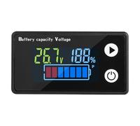 Memoria de batería de carrito de golf - Dispositivo de monitor de voltaje, indicador de capacidad LED, probador de alimentación | Pantalla de color brillante, marco de construcción resistente a c
