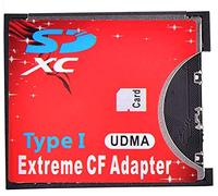 Memoria de Calidad Original Extreme Single SD MMC SDHC SDXC Slot TO CF Tipo I Compact Flash CF Adaptador de Tarjeta para Uso de Alta Velocidad con cámaras SLR