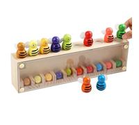 Memoria De Madera | Juego Educativo De Abejas | Parcial | Asignar Colores Y Promover La Concentración | Juguetes De Financiación Temprana para Hogar Y Jardín de Niños