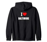 Memoria de Recuerdo I Love Baltimore Sudadera con Capucha
